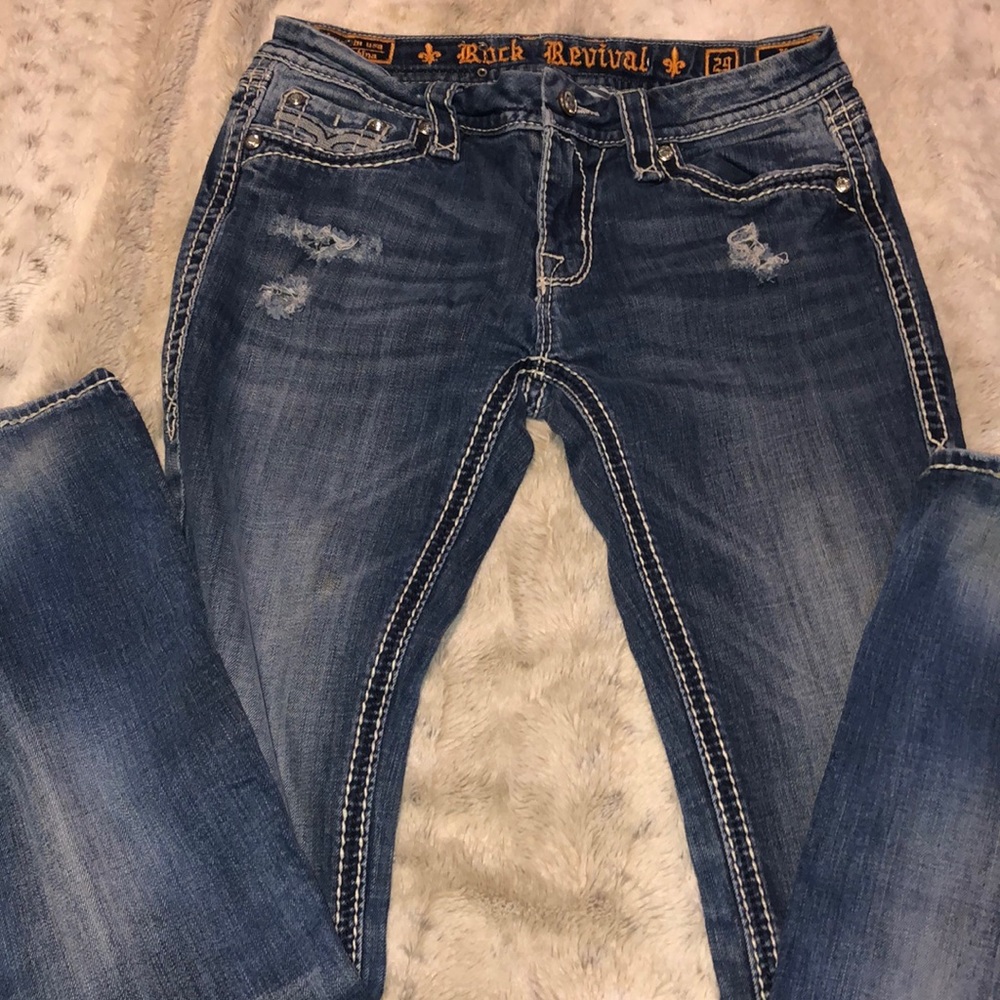 Rock Revival jeans(has a small paint stain)